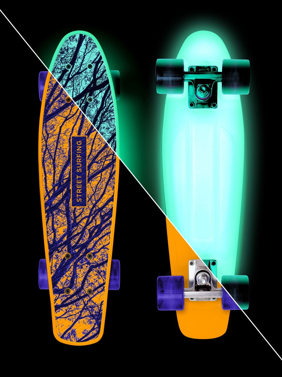 Skateboard STREET SURFING Beach Board Glow - obrázek 4