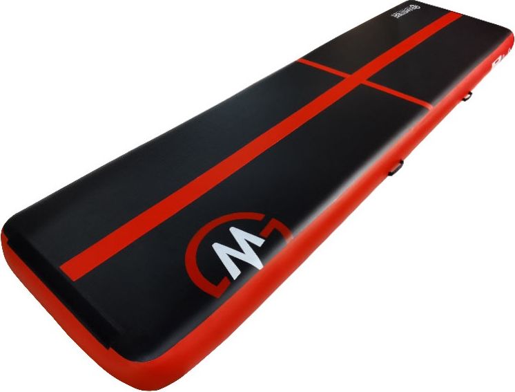 Airtrack MASTER nafukovací žíněnka 400 x 100 x 20 cm - černo - červená - obrázek 2