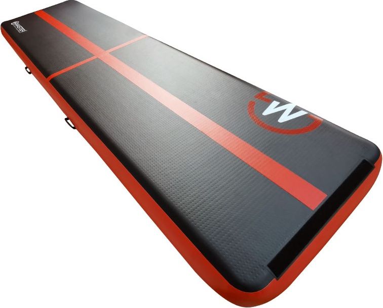 Airtrack MASTER nafukovací žíněnka 400 x 100 x 20 cm - černo - červená - obrázek 3