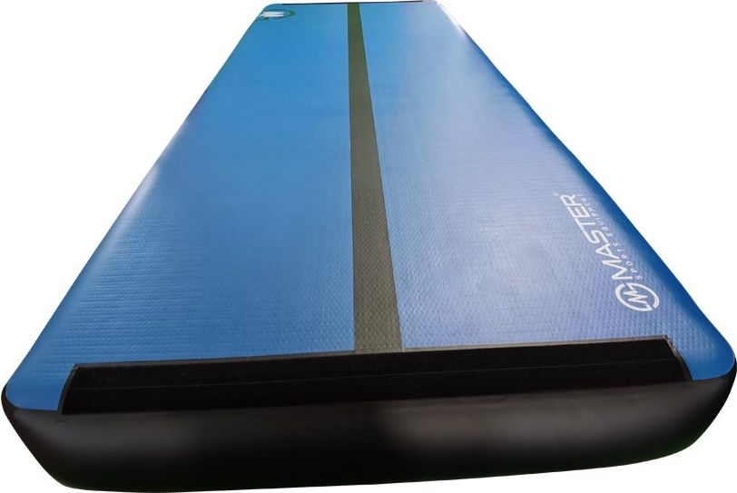 Airtrack MASTER nafukovací žíněnka 400 x 150 x 30 cm - modrá - černá - obrázek 4