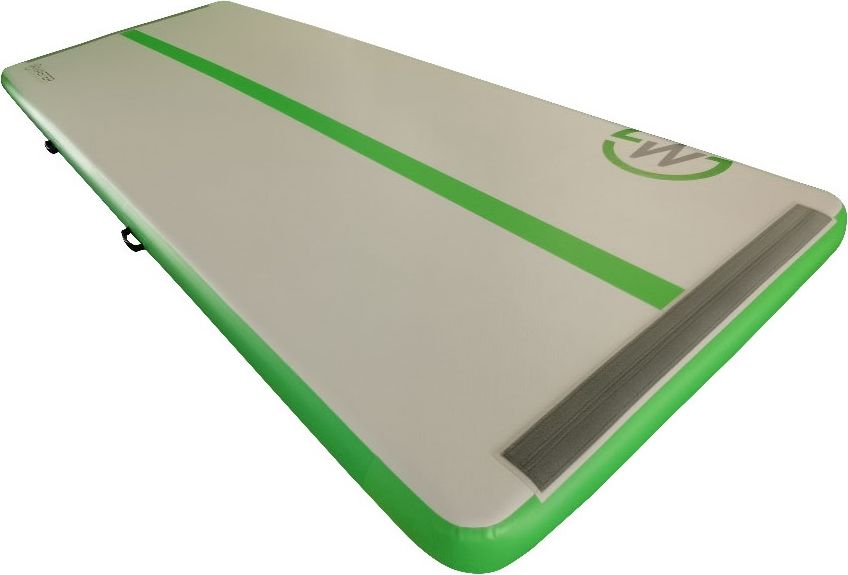 Airtrack MASTER nafukovací žíněnka 400 x 150 x 20 cm - šedá - zelená - obrázek 2
