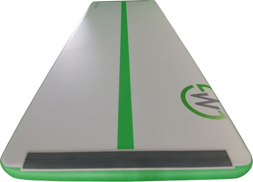 Airtrack MASTER nafukovací žíněnka 400 x 150 x 20 cm - šedá - zelená - obrázek 3