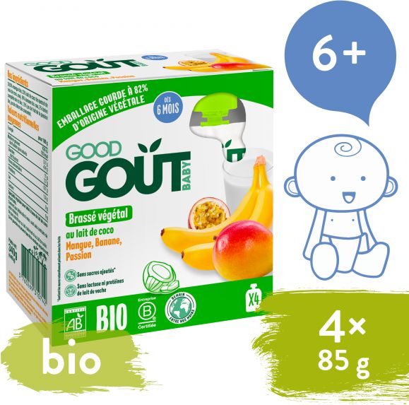 Good Gout BIO Kokosový dezert s exotickým ovocem (4x85 g) - obrázek 1