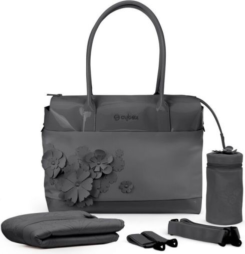 Cybex Přebalovací taška SIMPLY FLOWERS, GREY-dark grey - obrázek 1