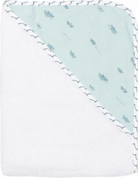 LUMA Dětská froté osuška s kapucí Luma - Paper Boats limitovaná edice - obrázek 1