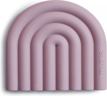 MUSHIE silikonnové kousátko RAINBOW, Mauve - obrázek 1