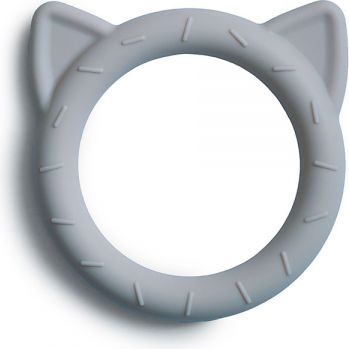 MUSHIE silikonové kousátko CAT, Stone - obrázek 1