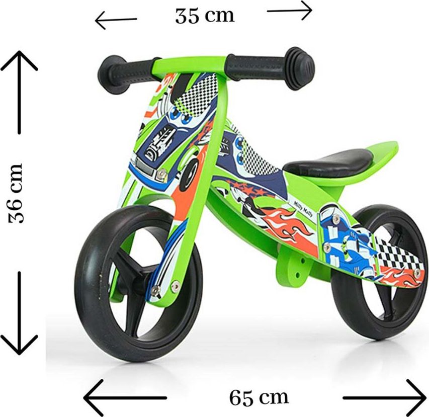 Dětské multifunkční odrážedlo kolo 2v1 Milly Mally JAKE Varianta: natural - přírodní - obrázek 11