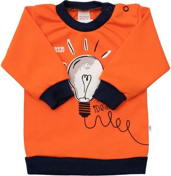 Kojenecké bavlněné tričko New Baby Happy Bulbs Varianta: oranžová/56 (0-3m) - obrázek 3