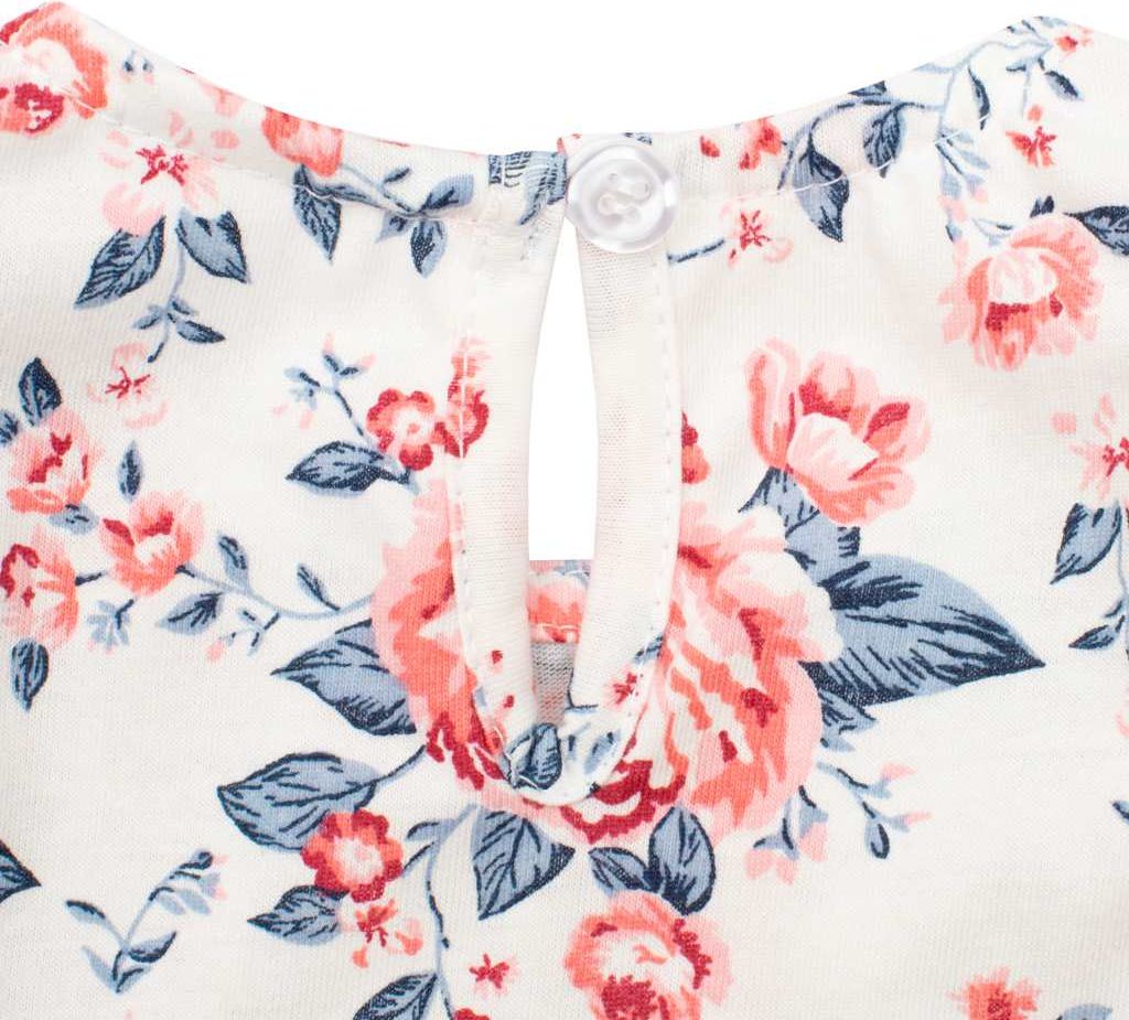 Kojenecké letní bavlněné šatičky New Baby Roses Varianta: smetanovo-růžové - smetanová/56 (0-3m) - obrázek 22