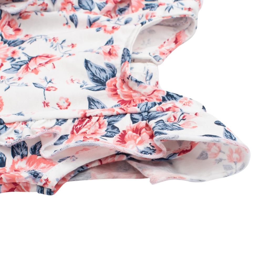 Kojenecké letní bavlněné šatičky New Baby Roses Varianta: smetanovo-růžové - smetanová/56 (0-3m) - obrázek 48