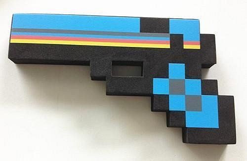 Dudlu Minecraft pistole - černá - obrázek 3
