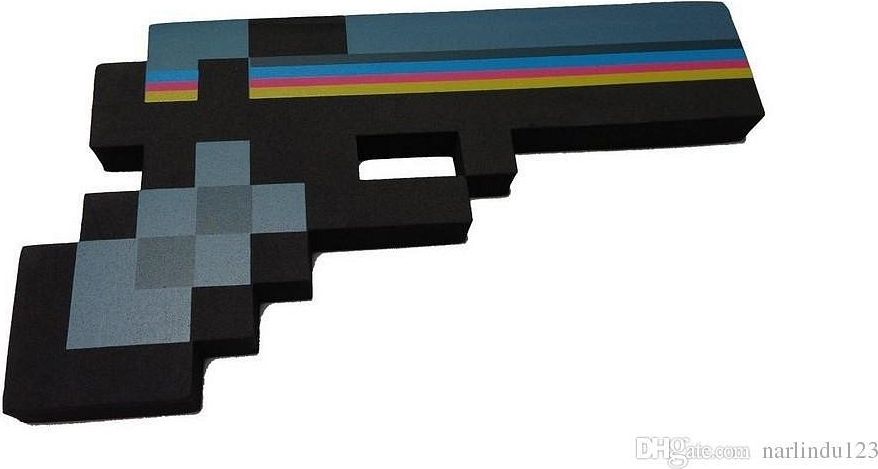 Dudlu Minecraft pistole - černá - obrázek 4