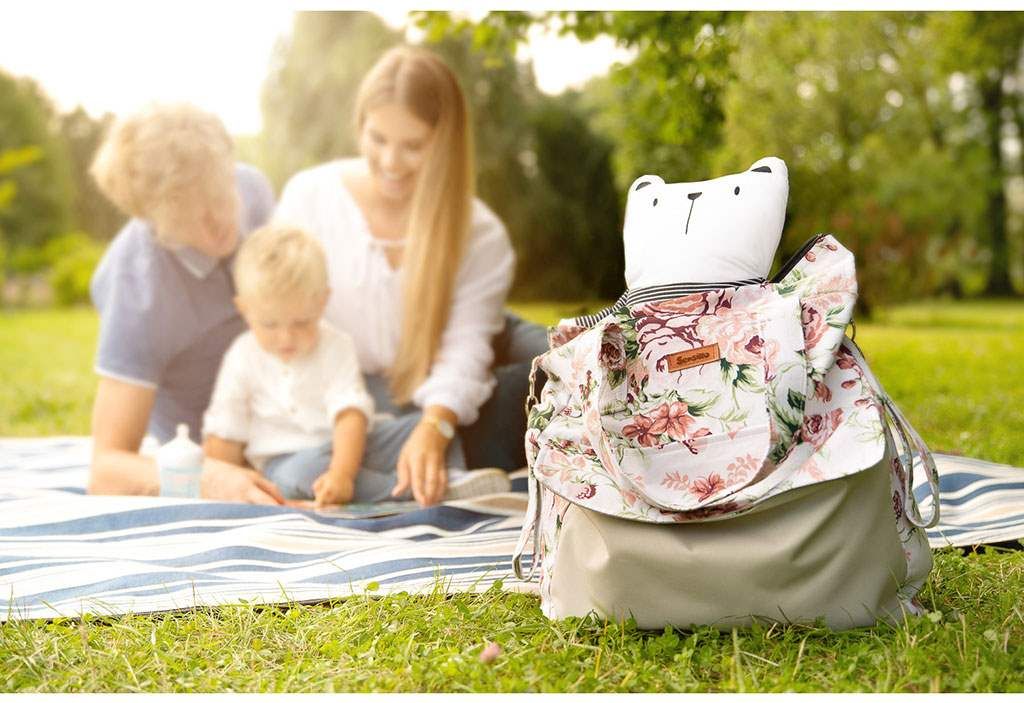 Taška Mama Sensillo Varianta: Modré pampelišky - modrá - obrázek 12