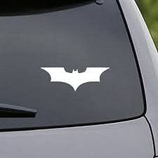 Dudlu Nálepka na auto - Batman Dark Knight - bílá - obrázek 2