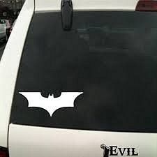 Dudlu Nálepka na auto - Batman Dark Knight - bílá - obrázek 3