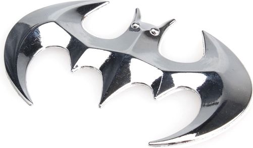 Dudlu Nálepka na auto - 3D znak Batman - stříbrná - obrázek 3