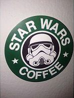 Dudlu Nálepka na auto - Star Wars coffee - obrázek 2
