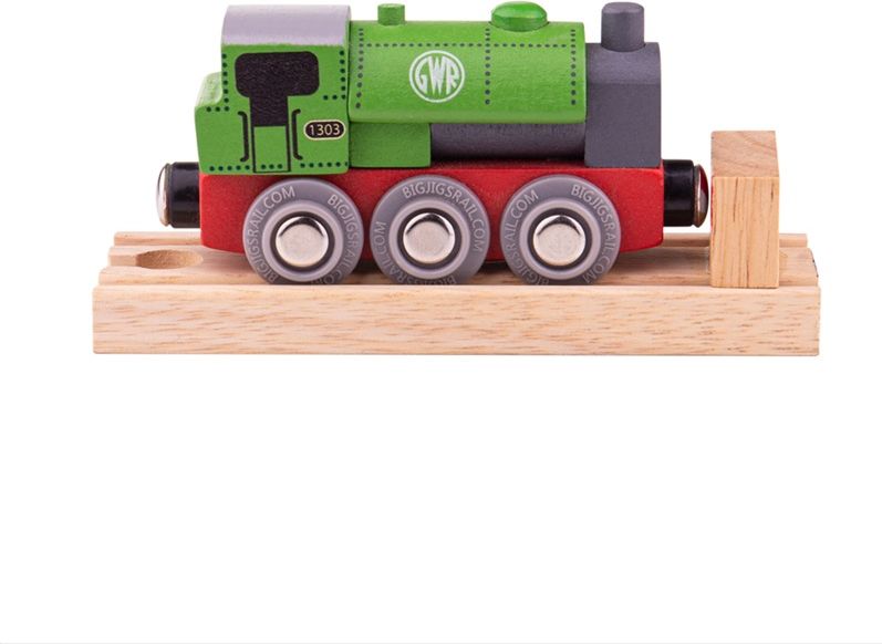 Bigjigs Rail Dřevěná lokomotiva GWR zelená - obrázek 1