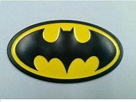 Dudlu Nálepka - znak Batman - žluto-černá - obrázek 2