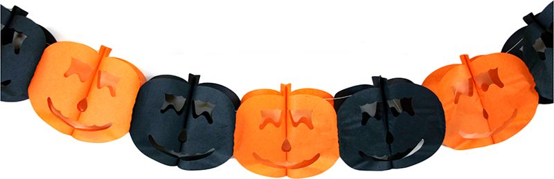 RAPPA Girlanda papírová Halloween dýně 4 m - obrázek 3
