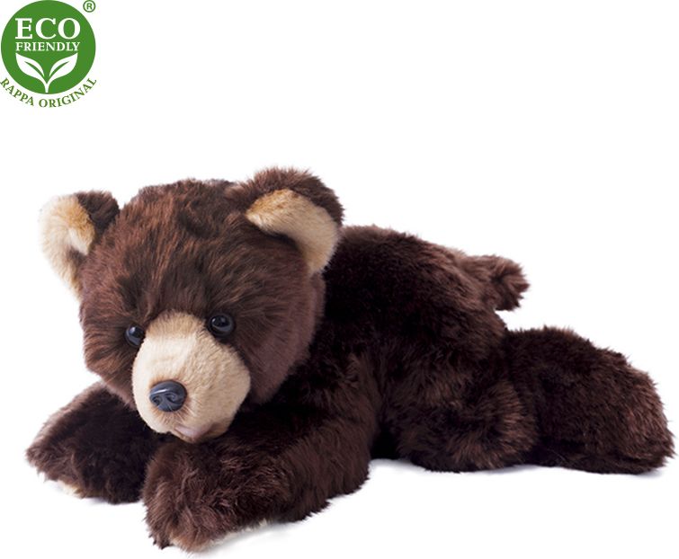 RAPPA Plyšový medvěd ležící 32 cm ECO-FRIENDLY - obrázek 2