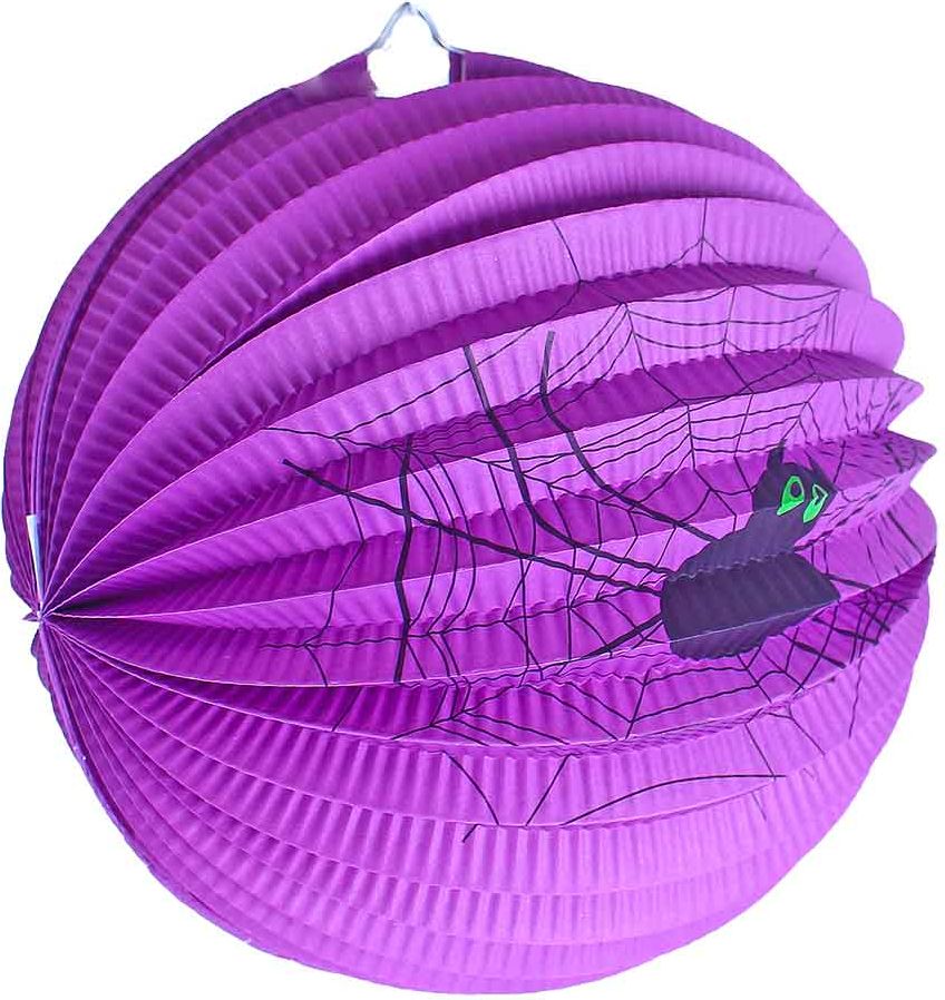 RAPPA Lampion Halloween pavouk s dřevěnou hůlkou 25 cm - obrázek 2