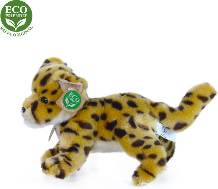 RAPPA Plyšový gepard mládě stojící s tvarovatelnými končetinami 22 cm ECO-FRIENDLY - obrázek 1