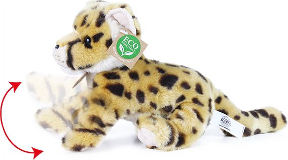 RAPPA Plyšový gepard mládě stojící s tvarovatelnými končetinami 22 cm ECO-FRIENDLY - obrázek 3