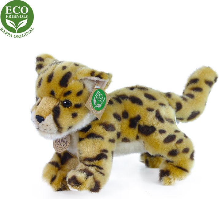 RAPPA Plyšový gepard mládě stojící s tvarovatelnými končetinami 22 cm ECO-FRIENDLY - obrázek 4