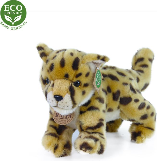 RAPPA Plyšový gepard mládě stojící s tvarovatelnými končetinami 22 cm ECO-FRIENDLY - obrázek 6