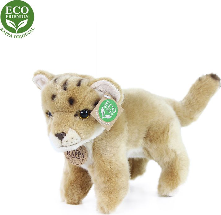 RAPPA Plyšová lvice mládě stojící s tvarovatelnými končetinami 22 cm ECO-FRIENDLY - obrázek 1