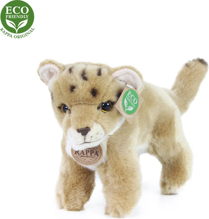 RAPPA Plyšová lvice mládě stojící s tvarovatelnými končetinami 22 cm ECO-FRIENDLY - obrázek 2