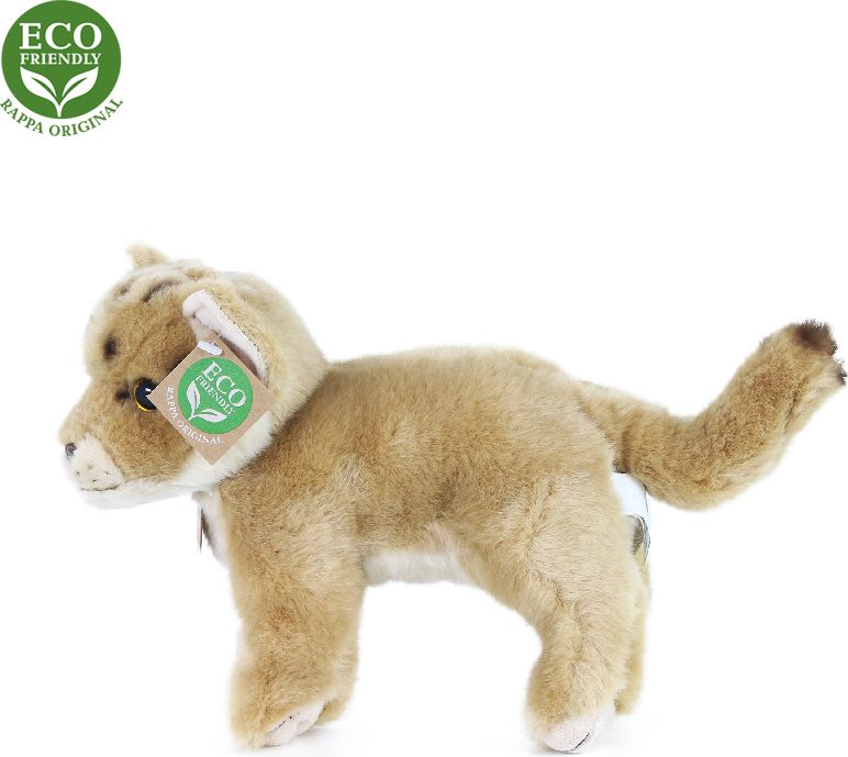RAPPA Plyšová lvice mládě stojící s tvarovatelnými končetinami 22 cm ECO-FRIENDLY - obrázek 4