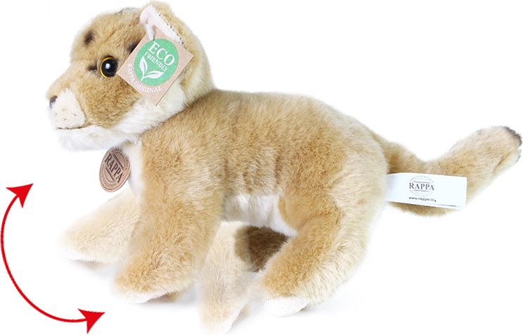 RAPPA Plyšová lvice mládě stojící s tvarovatelnými končetinami 22 cm ECO-FRIENDLY - obrázek 5