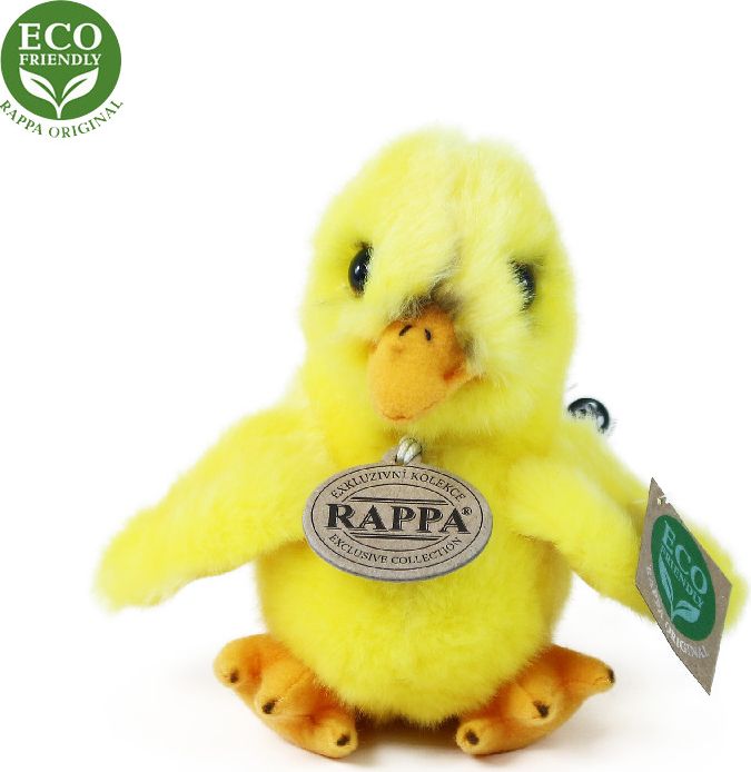 RAPPA Plyšové kuře stojící 14 cm ECO-FRIENDLY - obrázek 3