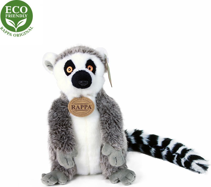 RAPPA Plyšový lemur 22 cm ECO-FRIENDLY - obrázek 3