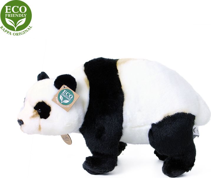 RAPPA Plyšová panda 36 cm ECO-FRIENDLY - obrázek 2