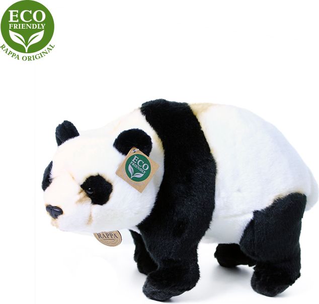 RAPPA Plyšová panda 36 cm ECO-FRIENDLY - obrázek 3