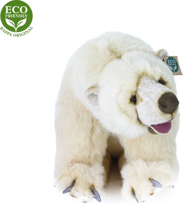 RAPPA Plyšový lední medvěd sedící 43 cm ECO-FRIENDLY - obrázek 3