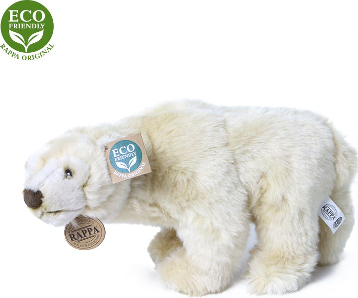 RAPPA Plyšový lední medvěd stojící 33 cm ECO-FRIENDLY - obrázek 3
