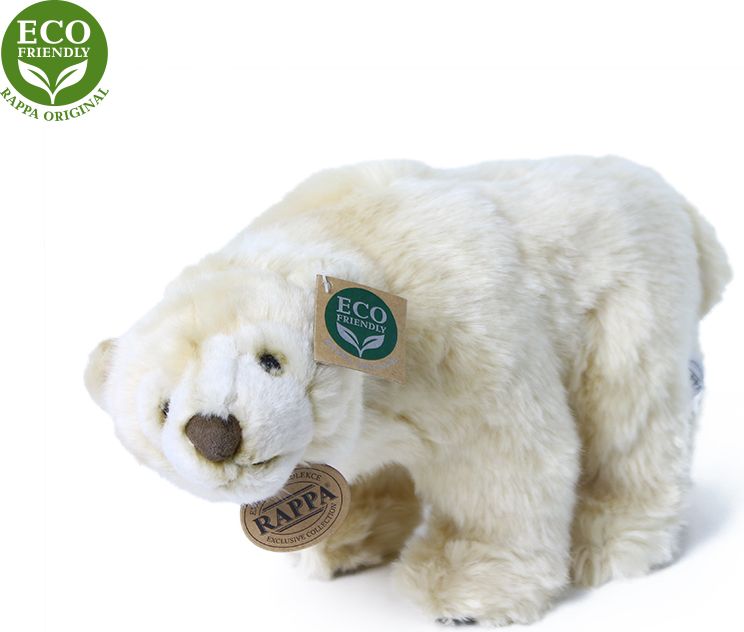 RAPPA Plyšový lední medvěd stojící 33 cm ECO-FRIENDLY - obrázek 4