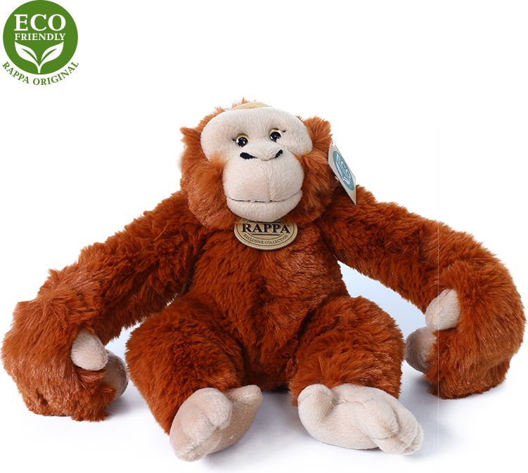 RAPPA Plyšový orangutan / opice závěsný 20 cm ECO-FRIENDLY - obrázek 4