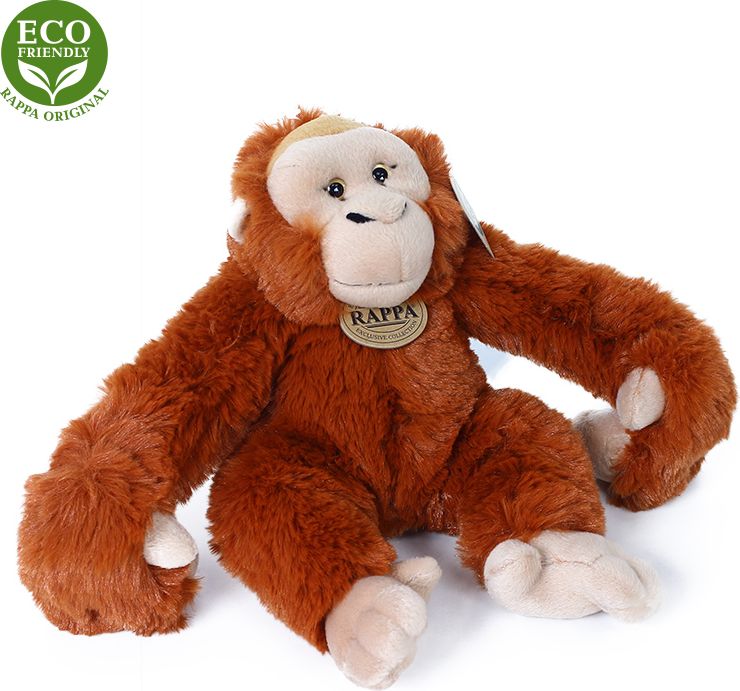 RAPPA Plyšový orangutan / opice závěsný 20 cm ECO-FRIENDLY - obrázek 5