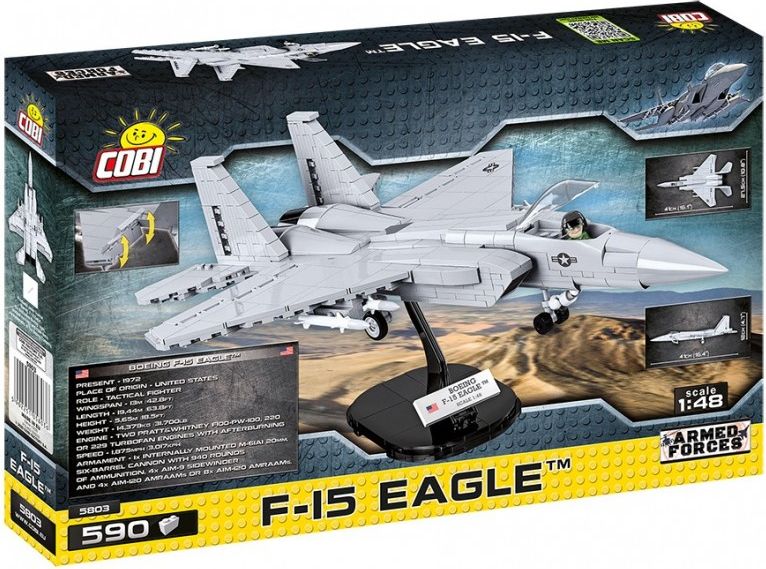 COBI Stavebnice Armed Forces F-15 Eagle, 1:48, 590 k - obrázek 3