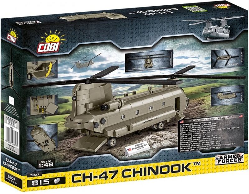 COBI Stavebnice Armed Forces CH-47 Chinook, 1:48, 815 k - obrázek 2