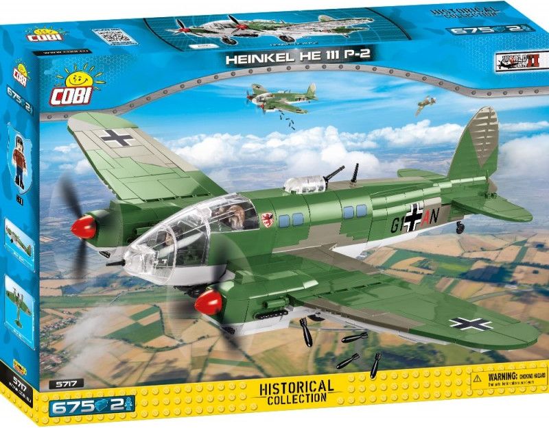 COBI Stavebnice II WW Heinkel He 111 P-2 675 k 2 f - obrázek 2