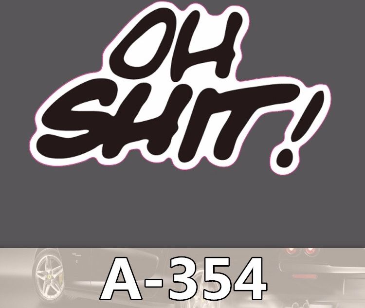 Dudlu Nálepka na auto - Oh Shit - obrázek 4
