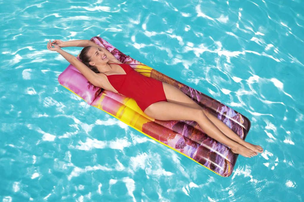 BESTWAY Lehátko nafukovací 183x71cm matrace na vodu exotika 2 druhy 43416 - obrázek 9