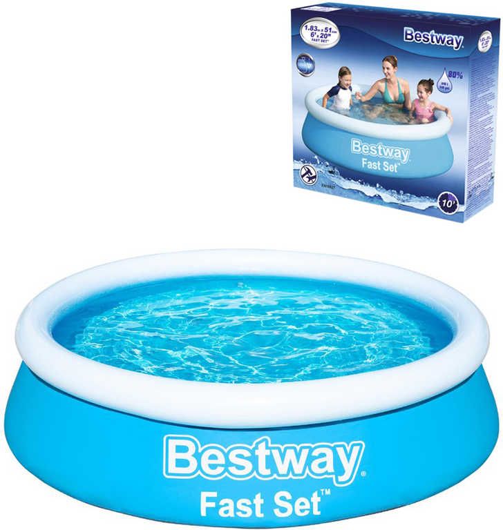 BESTWAY Bazén Fast Set samostavěcí kruhový 183x51cm rodinný 57392 - obrázek 4